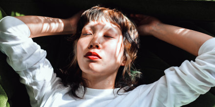 Woman taking a nap