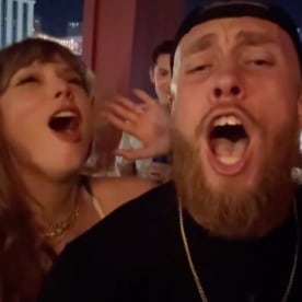 Taylor Swift and George Kittle 